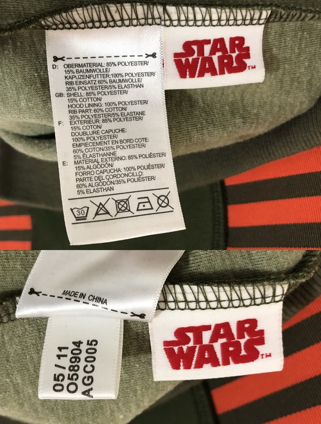 아디다스 오리지널스X스타워즈 후디 FLOCK X-WING 자켓 L(해외) 상품이미지9