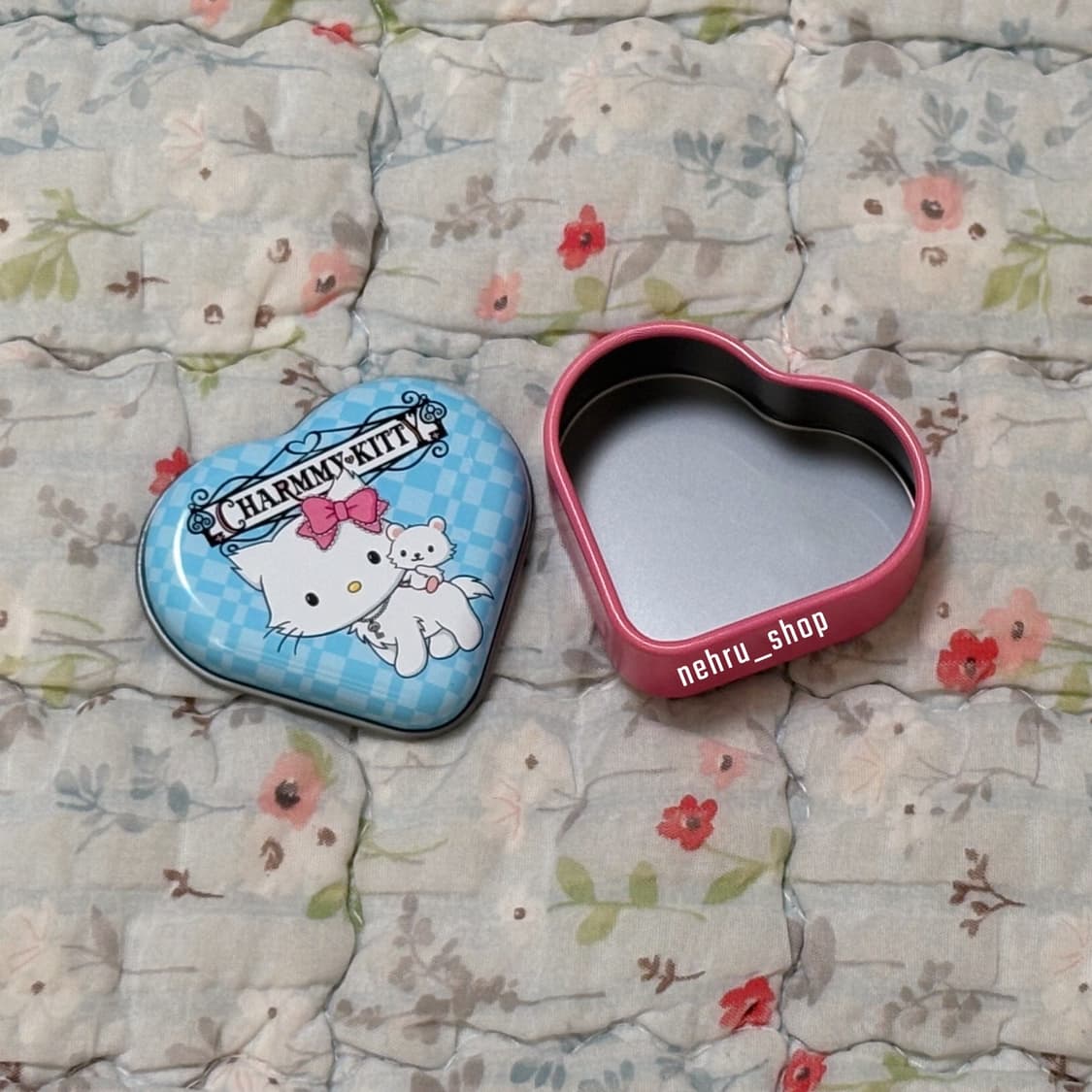 고전키티 헬로키티 챠미키티 하트 미니 틴케이스 보관함 상품이미지2