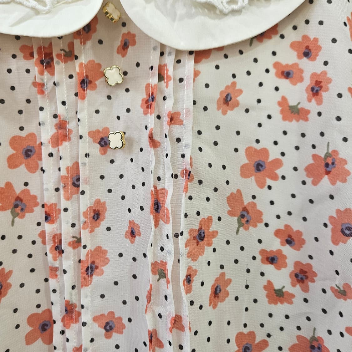 소리데레(Sorridere) 레이스카라 블라우스 상품이미지4