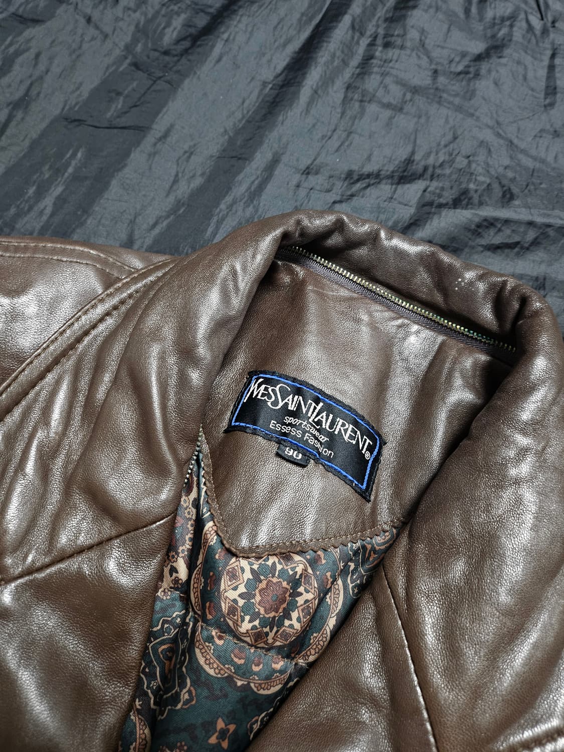 Ysl 더플 레더 코트 100 상품이미지3