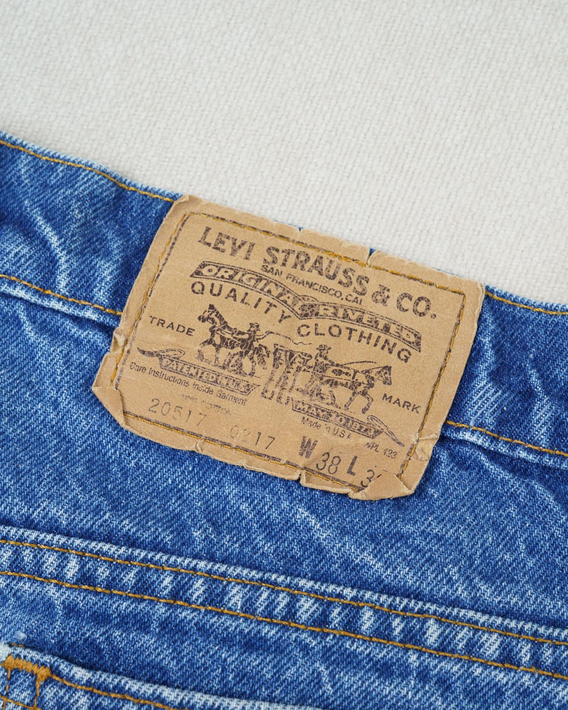 (허리 47.5) 80s 리바이스 517 부츠컷 데님 팬츠 상품이미지9