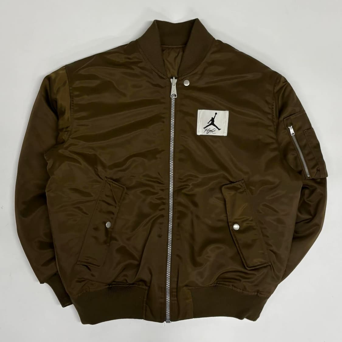나이키 에어 조던 신형 모카 브라운 MA-1 항공 점퍼 양면 바시티 자켓 상품이미지2