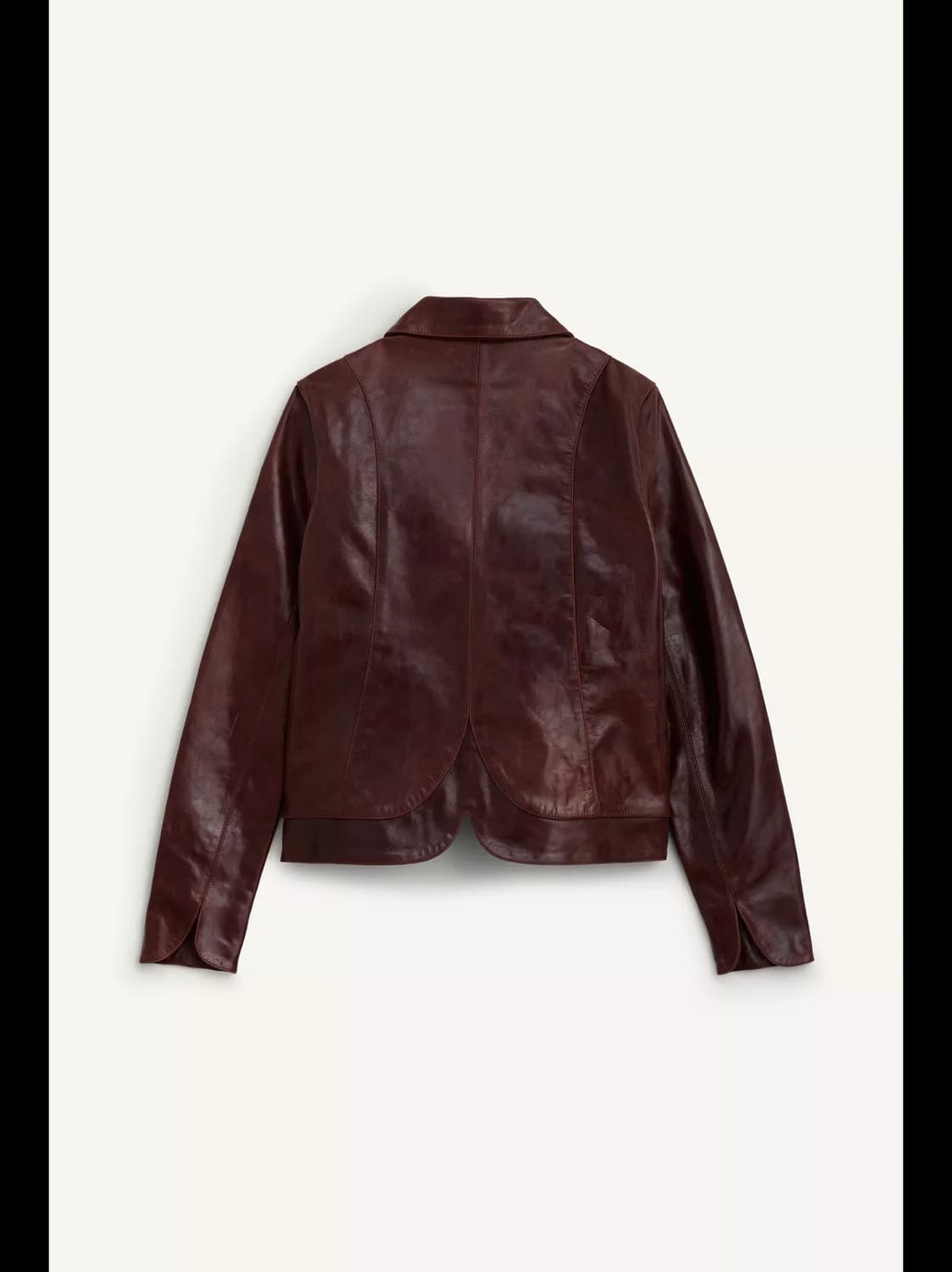 XS(KR 44) 자라 리미티드 에디션 100% 가죽 크롭 블레이저 상품이미지6