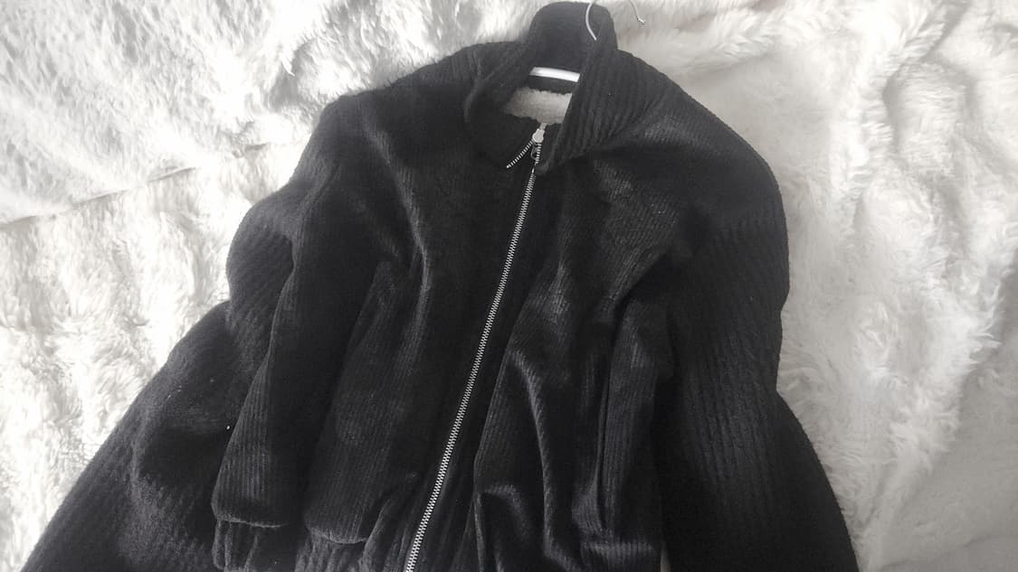 도우치도우치 페이즐리 올드빈티지 오리엔탈 투웨이 양털 점퍼 블랙 상품이미지1