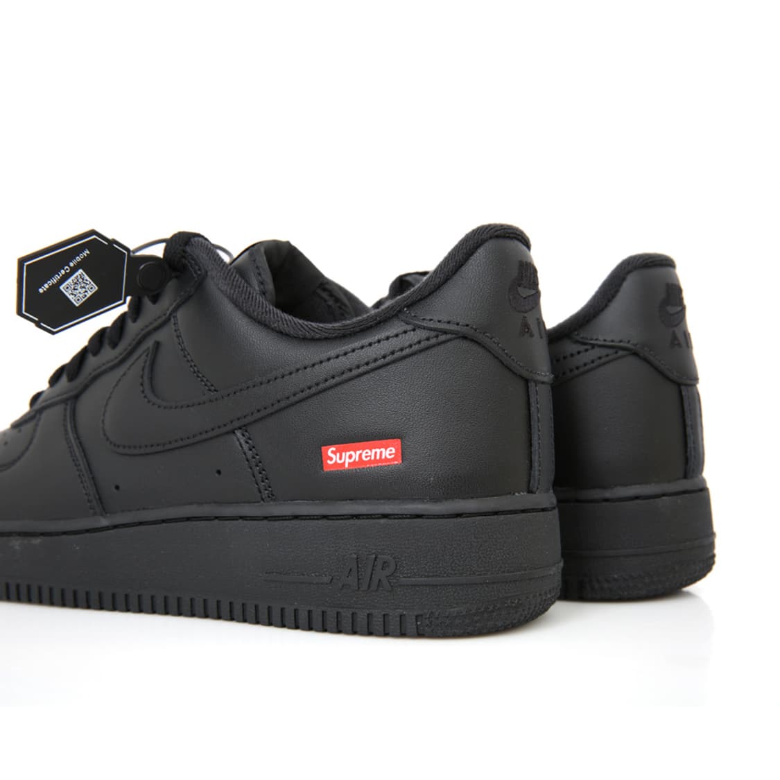 나이키 X 슈프림 에어포스1 로우 블랙 CU9225-001 올검포스 상품이미지8