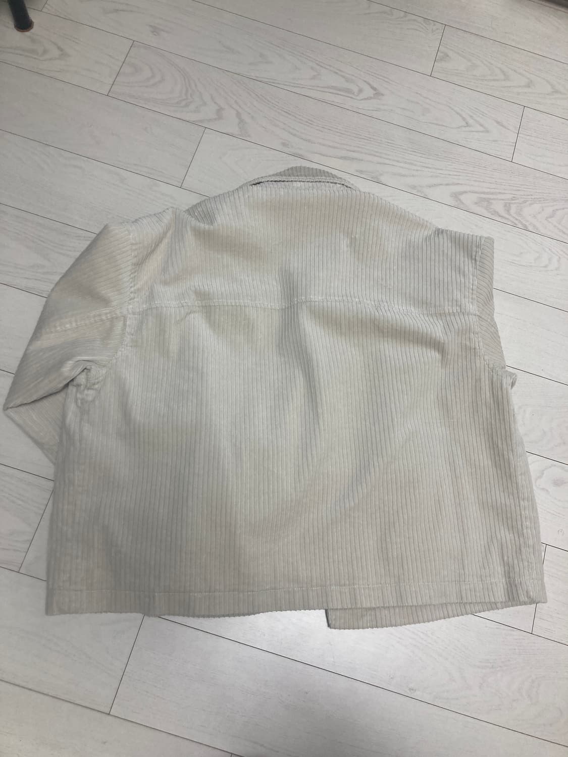 지오다노 아이보리 코듀로이 셔츠 자켓 상품이미지2