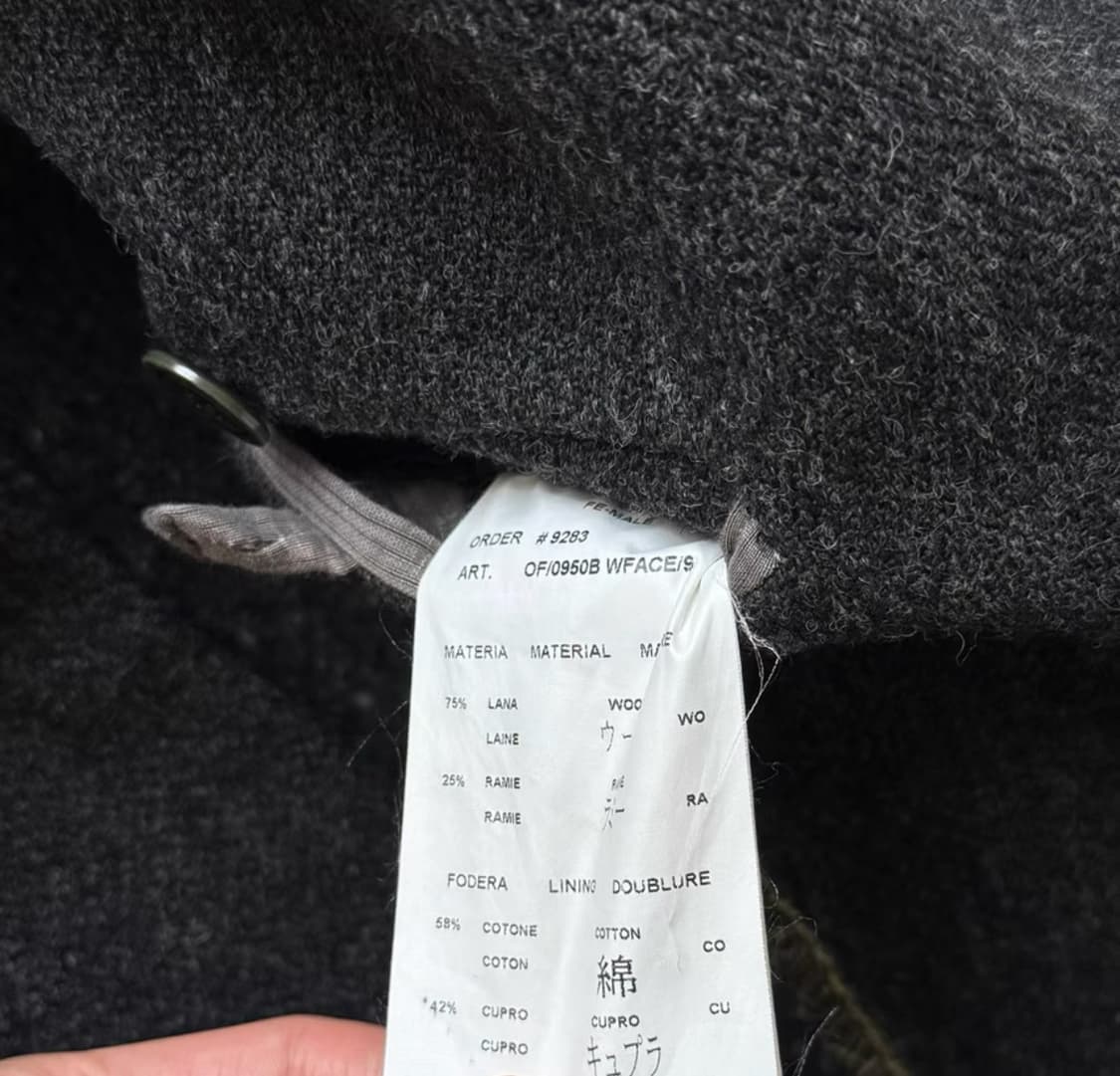 캐롤크리스찬포엘 데드엔드 다크그레이 코트 46사이즈 상품이미지4