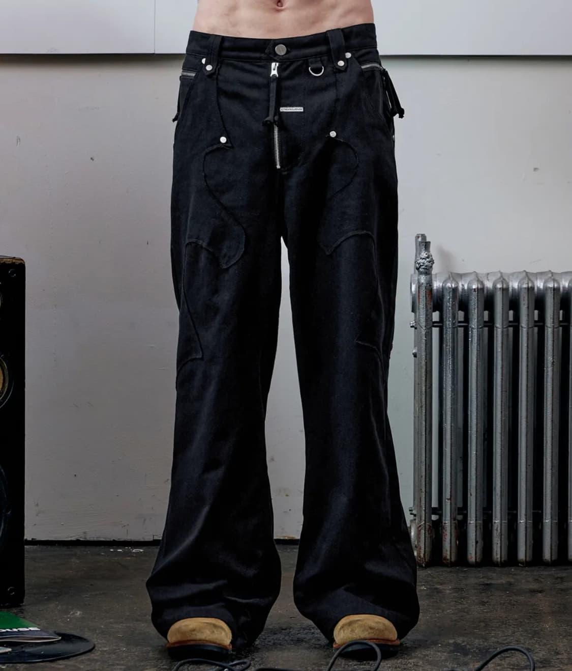 더바이닐하우스 웨스턴 부츠컷 팬츠 블랙 (M) 상품이미지1