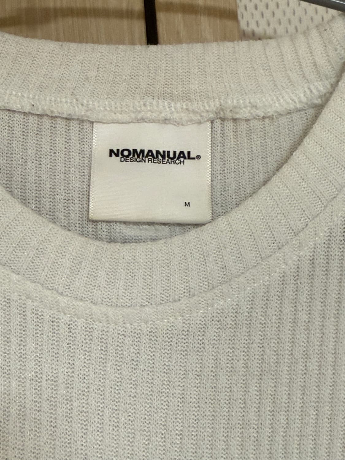 (상태 좋음 M) 노매뉴얼 화이트 니트 롱슬리브 S.N.A 상품이미지3