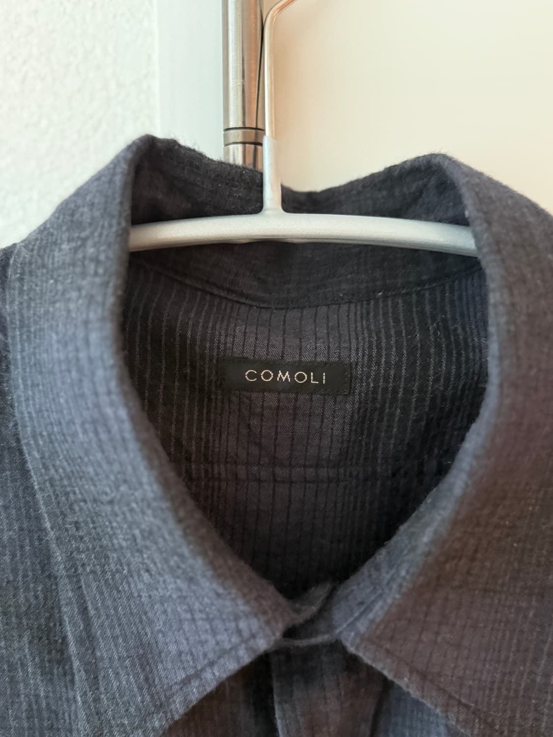 COMOLI 코모리 울 실크 워크 셔츠 3 상품이미지6