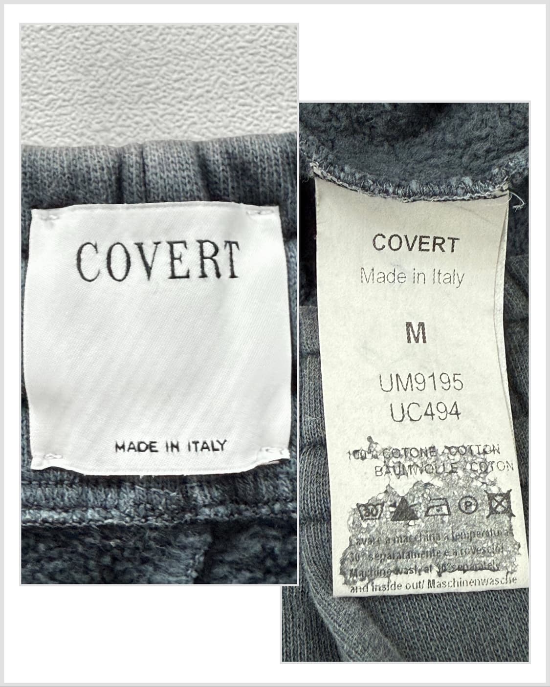 COVERT 이탈리안 코튼 워싱 와이드 밴딩 팬츠 상품이미지6