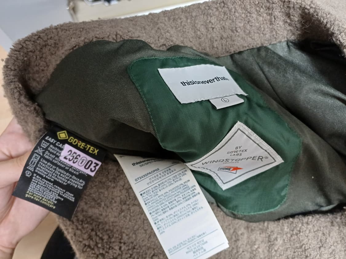 디스이즈네버댓 고어텍스 울 플리스 팬츠 L사이즈 상품이미지5