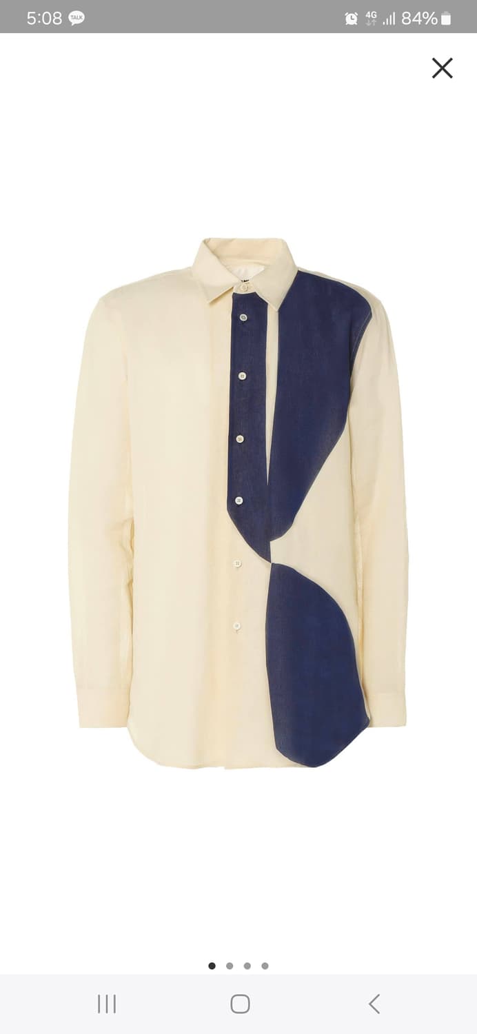 [새제품]질샌더 와시 페이퍼 셔츠 39사이즈 긴팔 Jilsander 상품이미지3