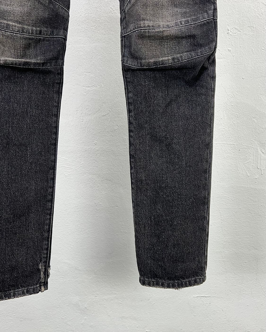 발망 페이 디드 리브 슬림 바이커 데님 팬츠 상품이미지5