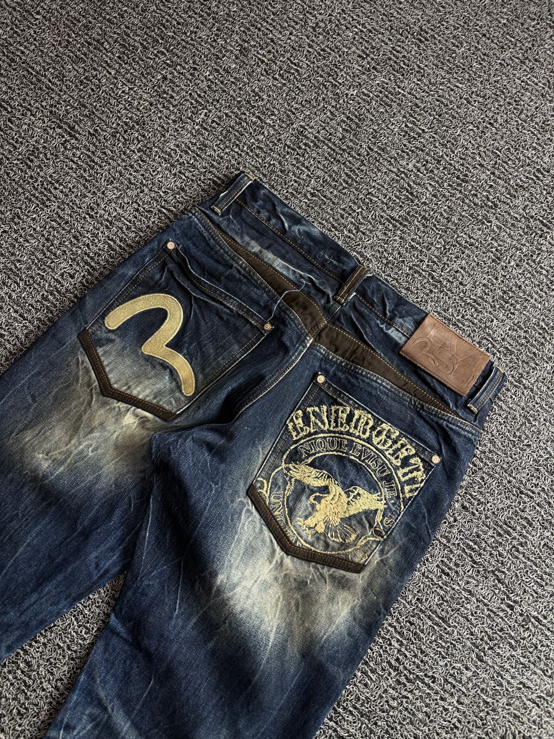 에비수 시그니처 와이드 데저트 워싱데님 팬츠 4145 상품이미지5