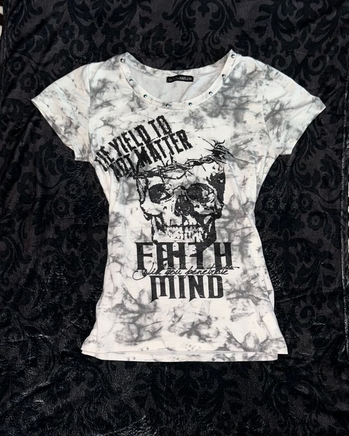 ghost of harlem skull punk top 상품이미지4