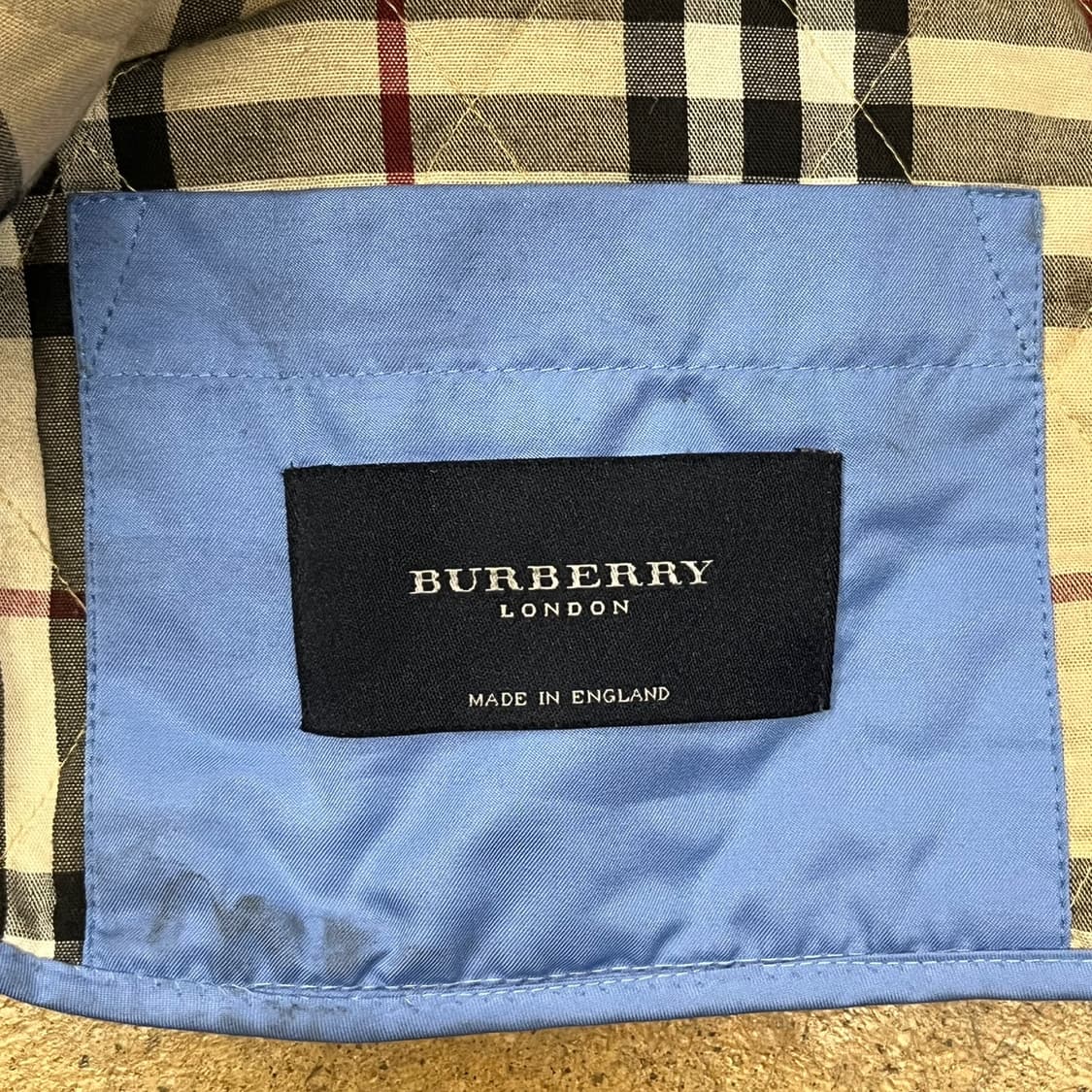 [정품] 버버리 퀼팅 자켓 블루 b16 상품이미지5