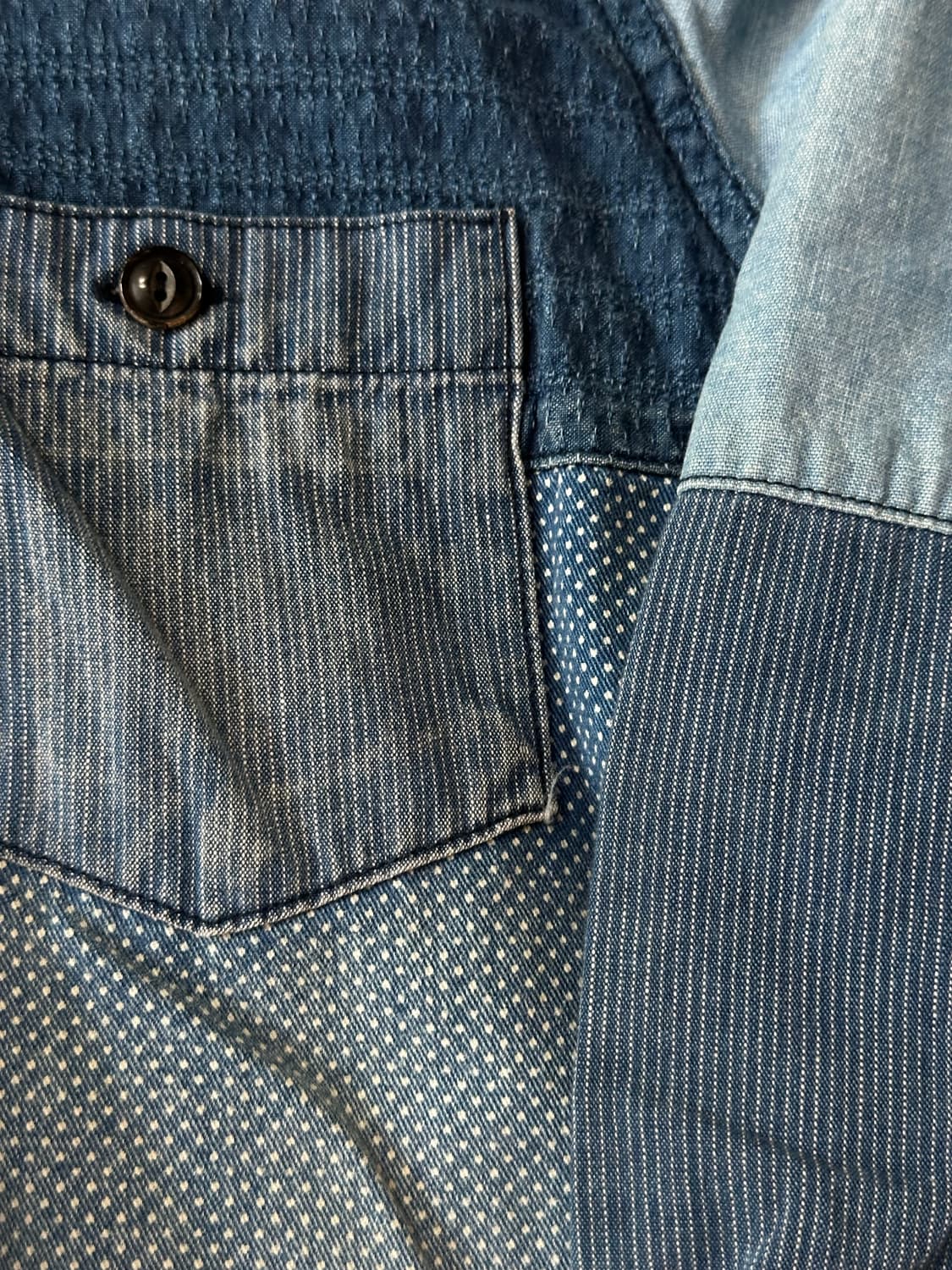 (4) FDMTL 데님패치셔츠 상품이미지4