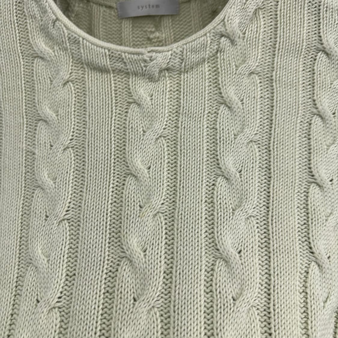 95 한섬 시스템 여자 꽈배기 니트 상품이미지5