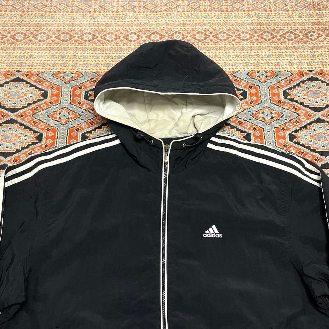 아디다스 삼각로고 블랙 후드 점퍼 남성100 상품이미지2