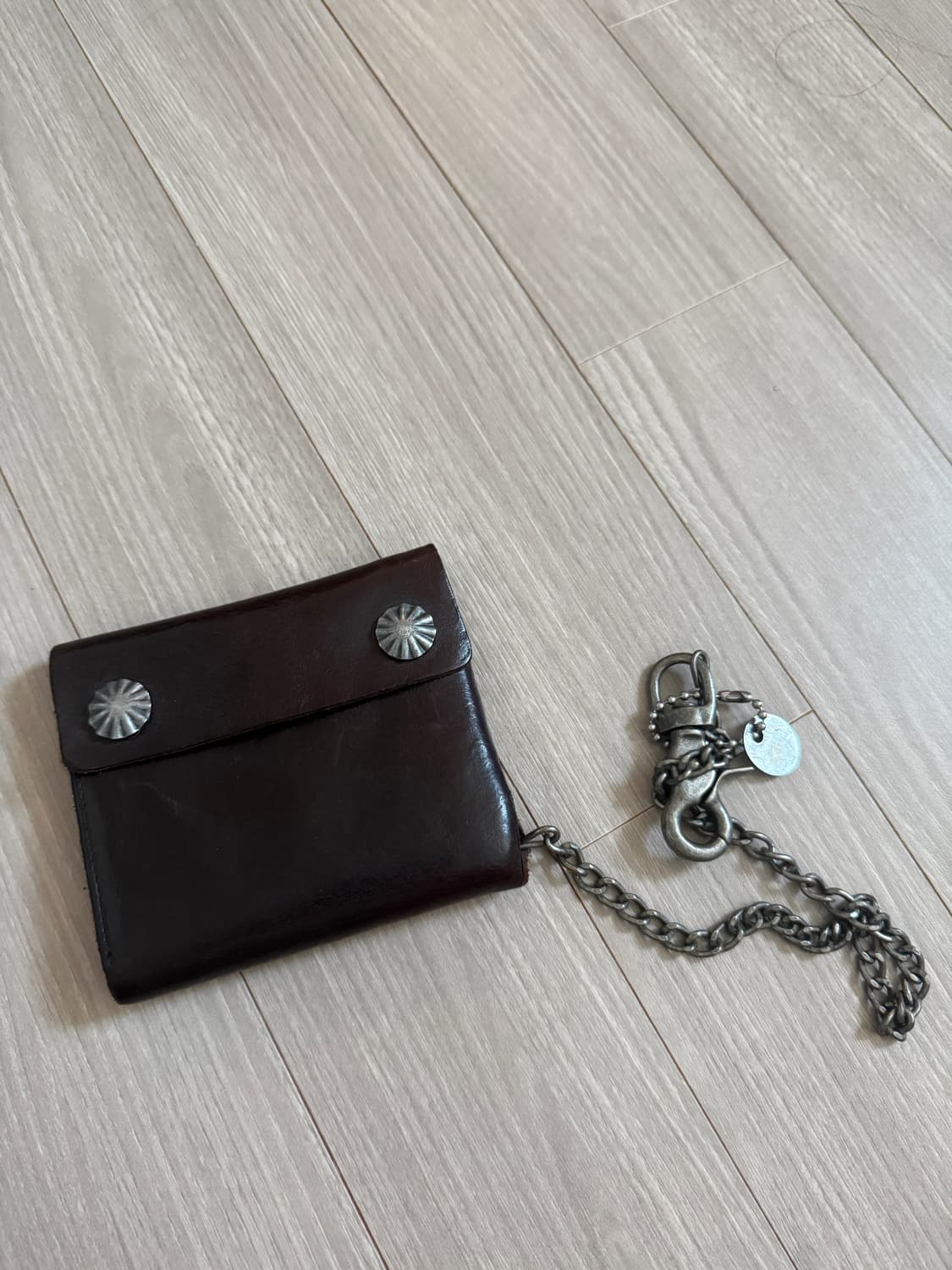 rrl 더블알엘 콘초 레더 체인 지갑 상품이미지1