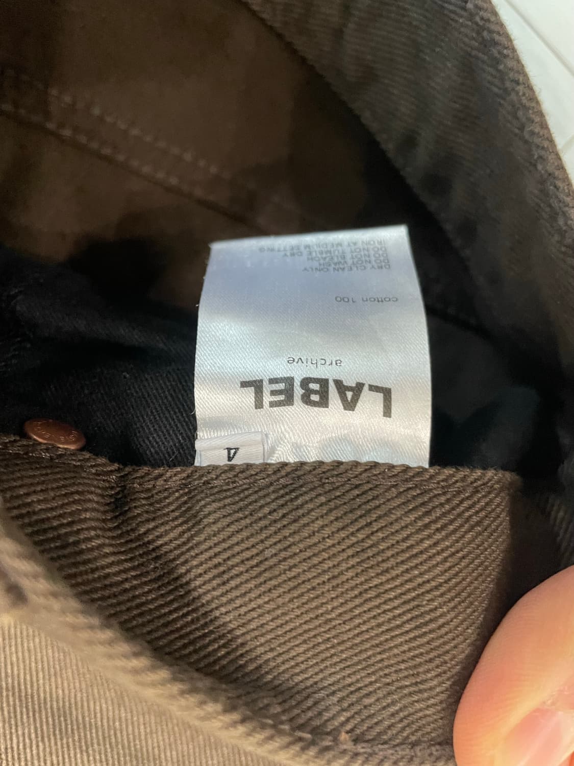 라벨아카이브 Brown Denim Pants 상품이미지3