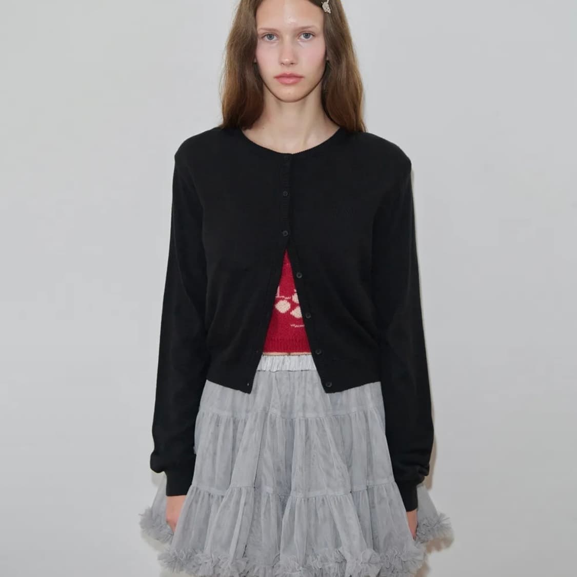 [팝니다] Sinoon Logo Cardigan (Black) 상품이미지1