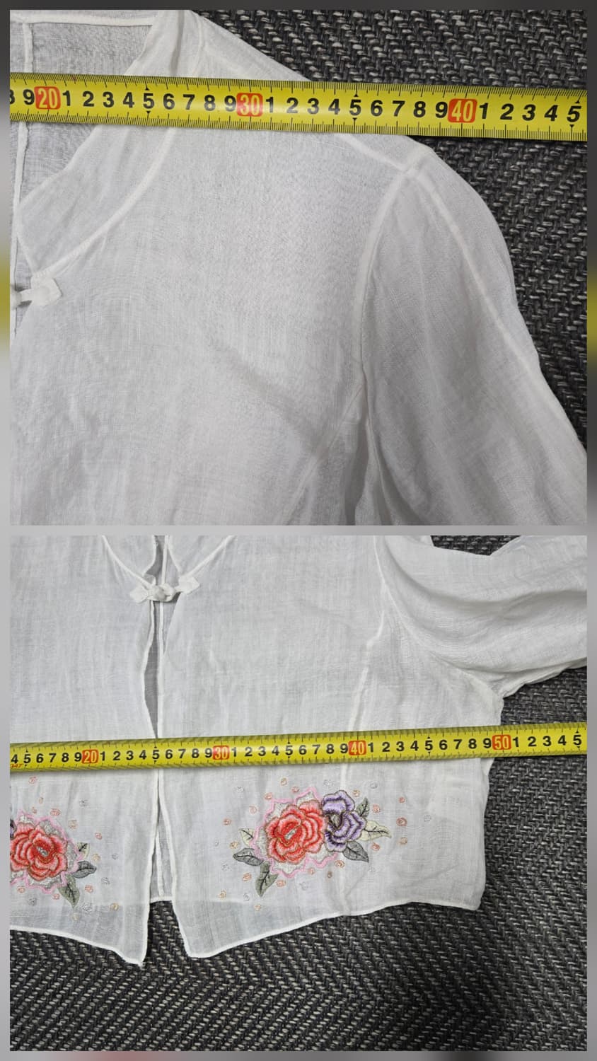 씨실 CISIL 모시 원피스  꽃자수 모시 원피스 세트 상품이미지3