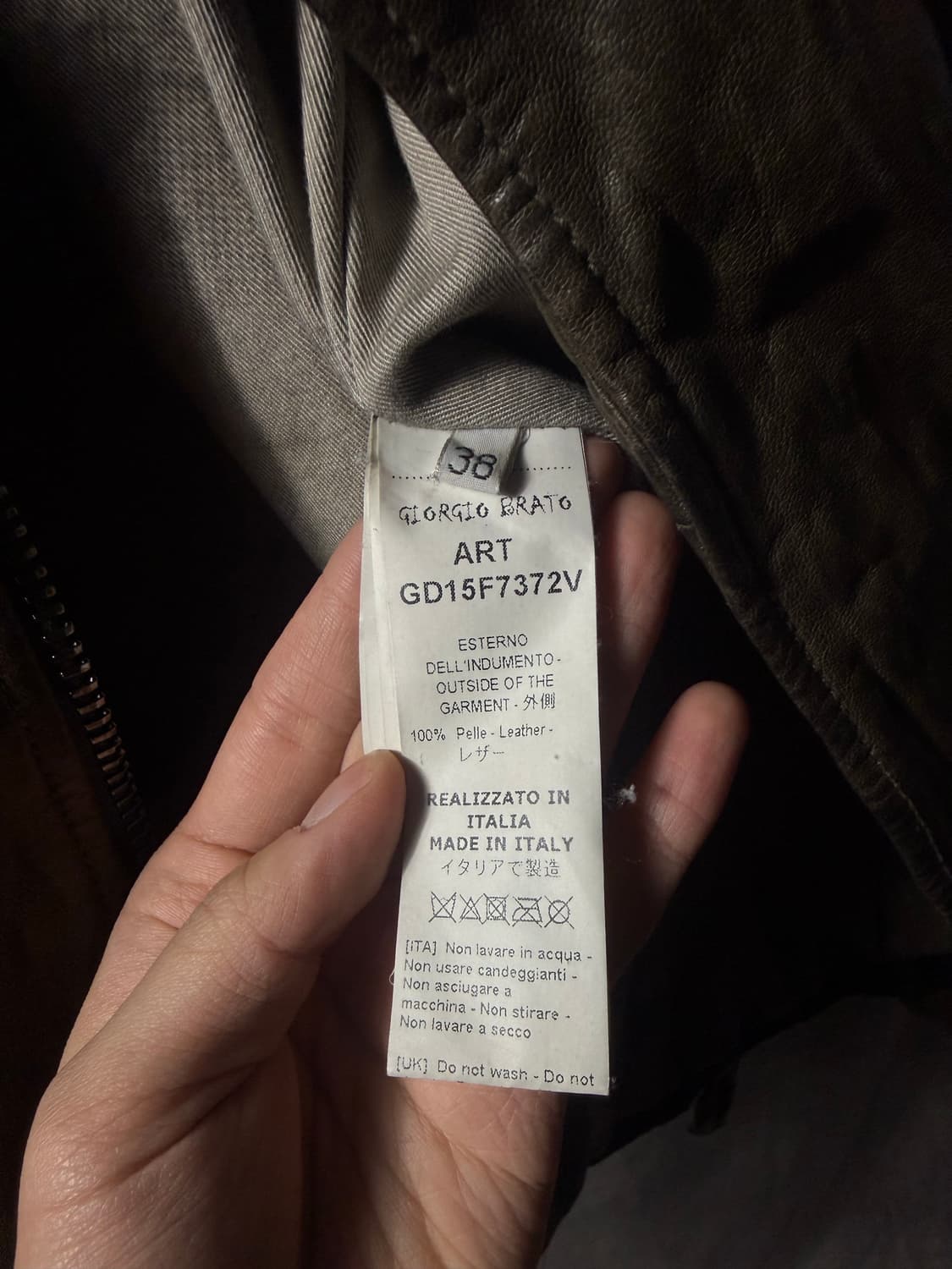 Giorgio Brato Leather Rider Jacket 상품이미지9