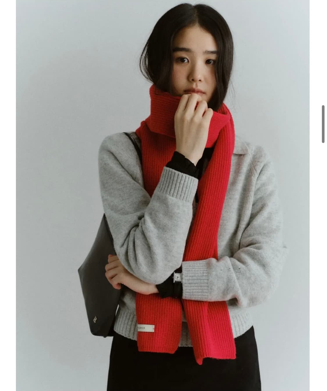 호와스 howus early knit muffler red 상품이미지3