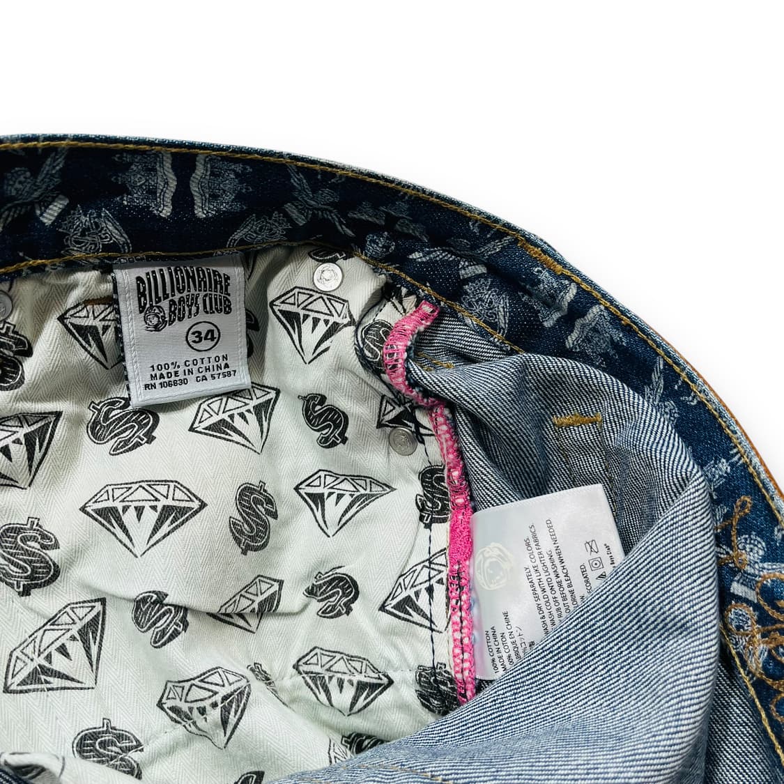 빌리어네어 보이즈 클럽 모노그램 로고 빈티지 워싱 데님 팬츠 상품이미지8