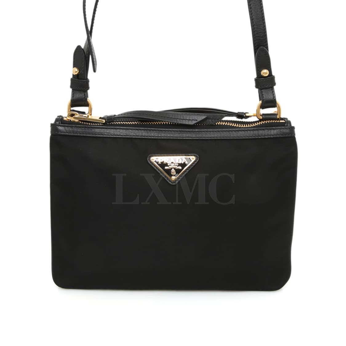 프라다 리나일론 더블지퍼 크로스백 블랙 미니백 1BH046 상품이미지2