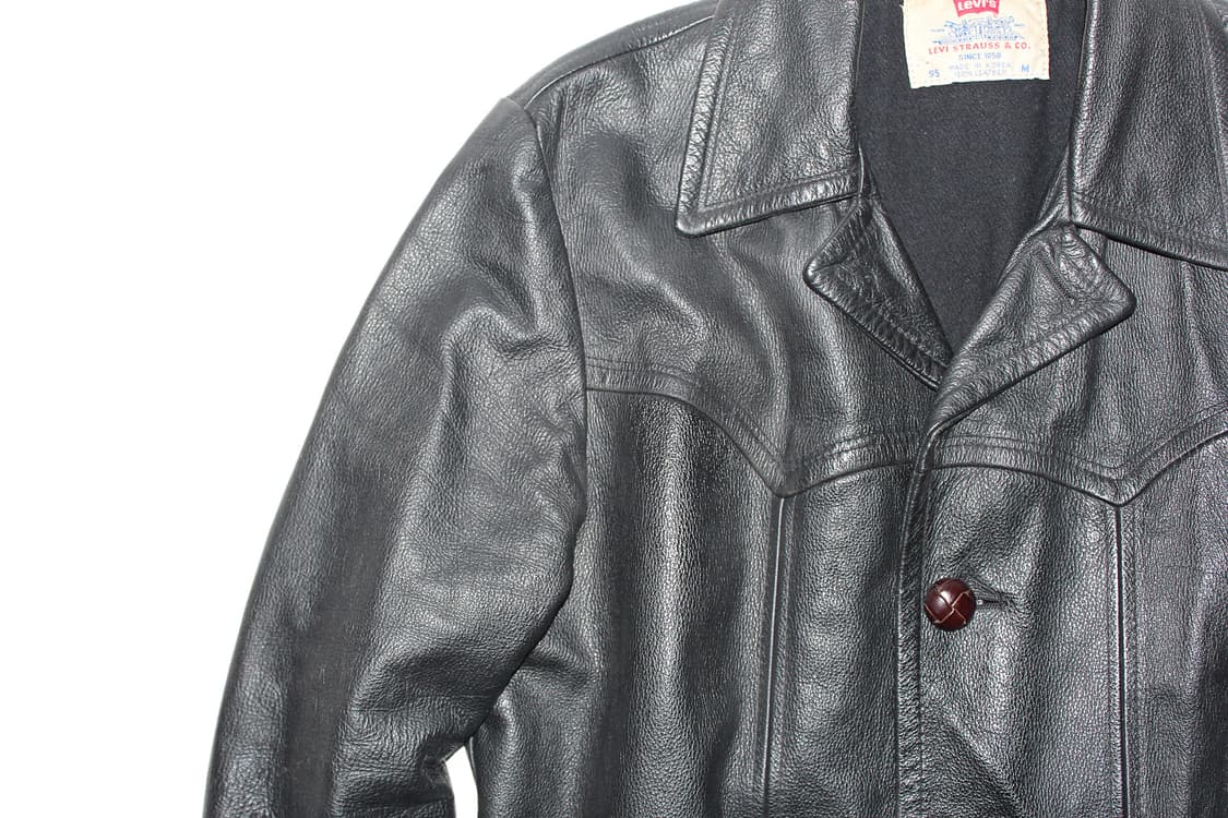 1980’s Levi’s Western Leather Car Coat 상품이미지3