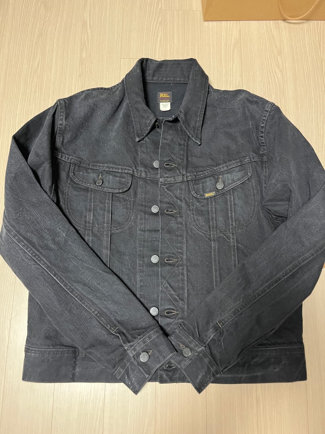 RRL(더블알엘) lot271 데님 트러커 자켓 블랙 L사이즈 (새상품) 상품이미지2