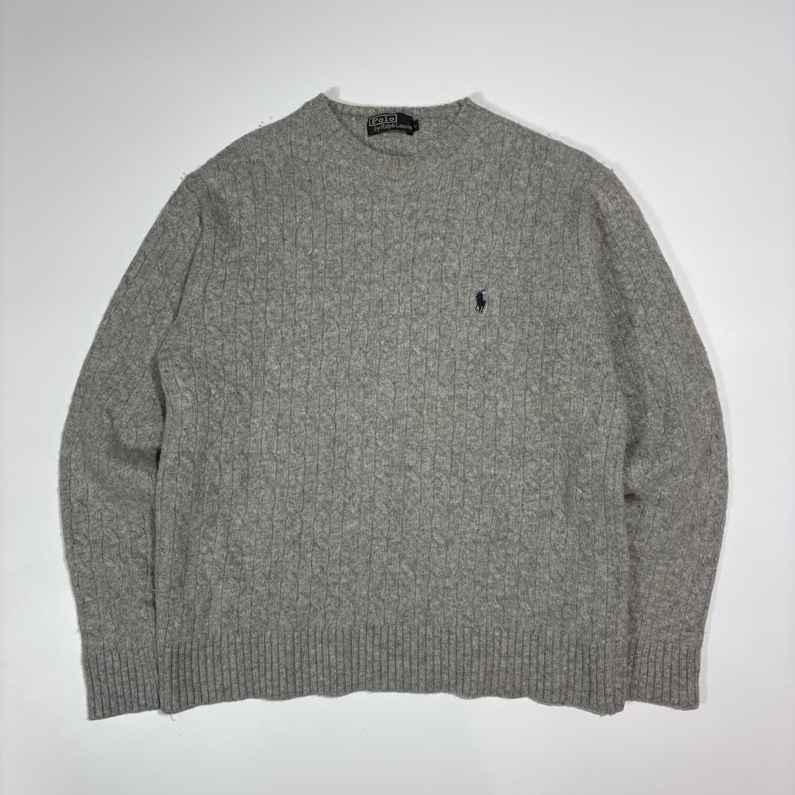 폴로 랄프로렌 그레이 케이블 니트 상품이미지1