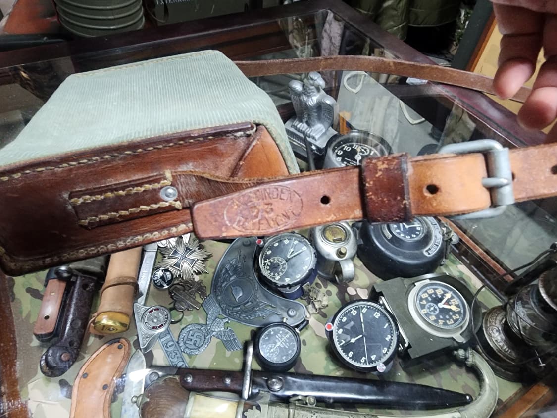 스위스군 캔버스 가죽 가방 상품이미지4