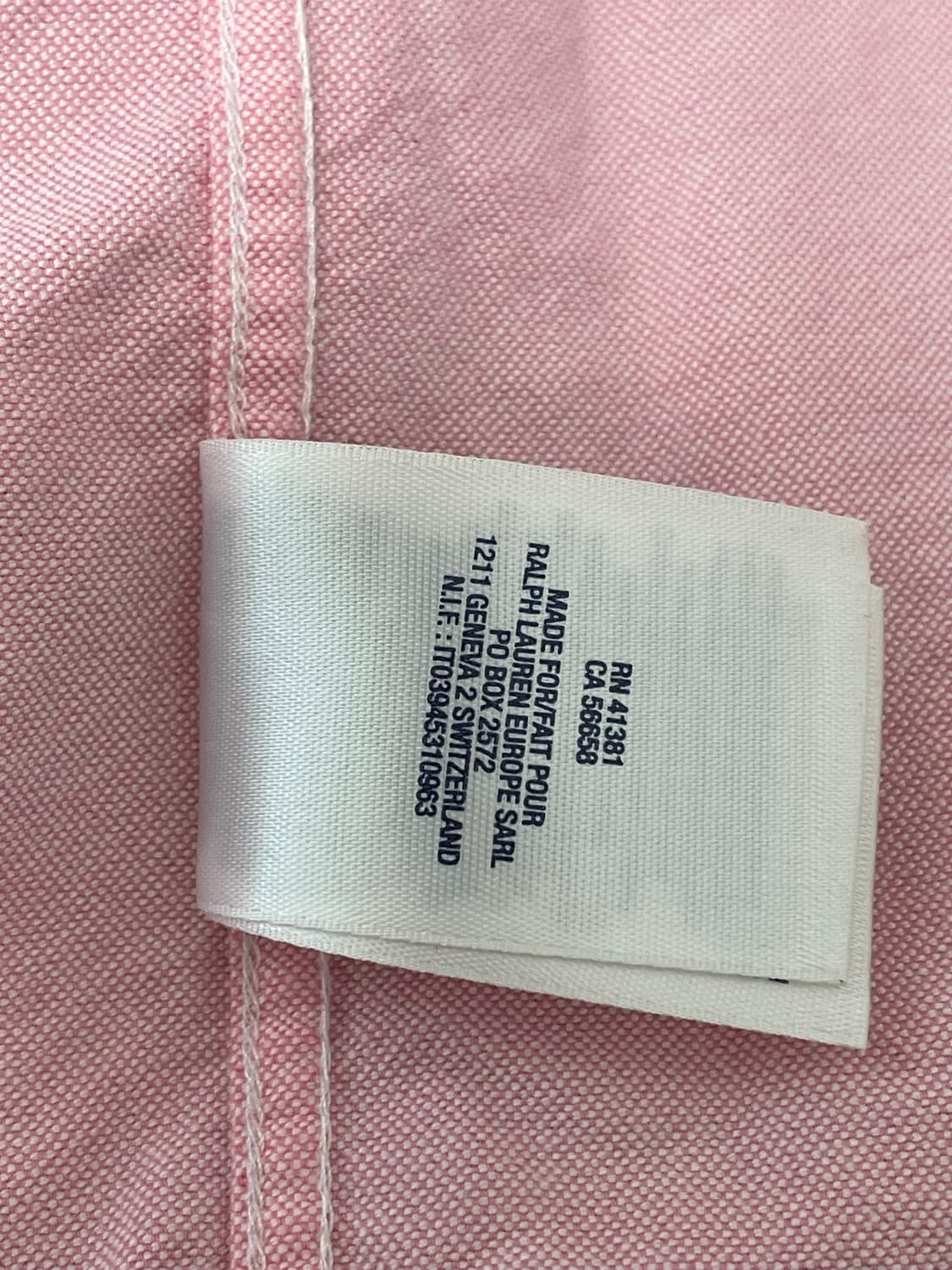 폴로 랄프로렌 핑크 옥스포드 셔츠 상품이미지4