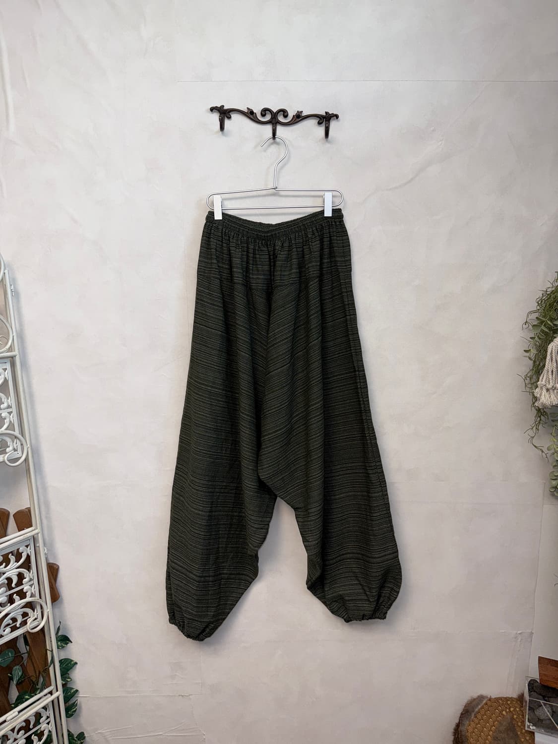 Deep khaki hippie balloon wide pants 상품이미지3