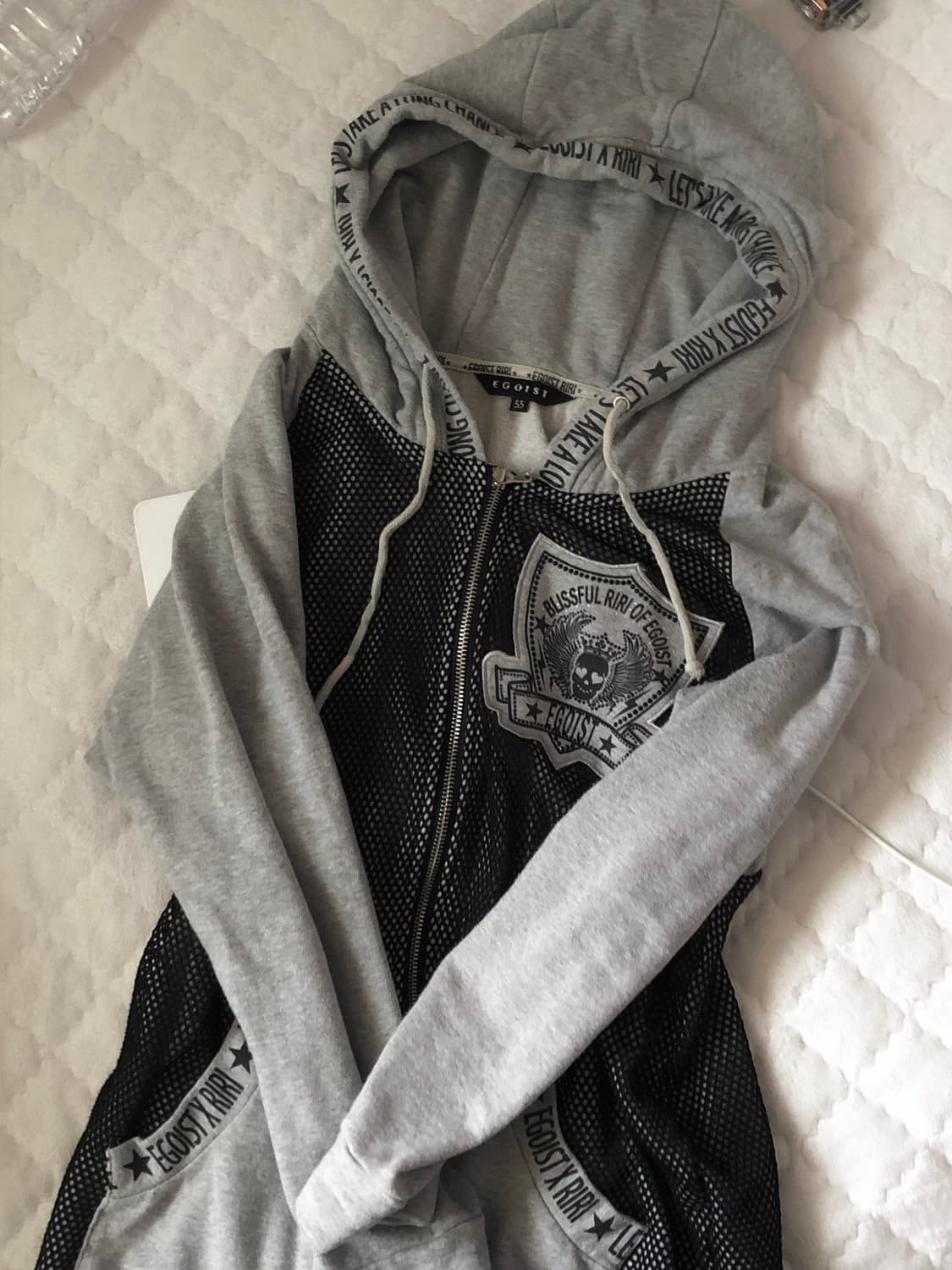 에고이스트 펑크 해골 후드집업 상품이미지1