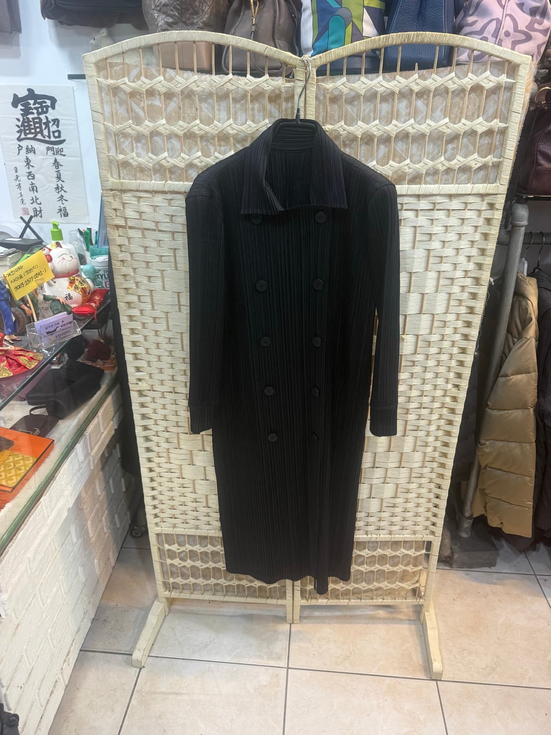 3/66 정품 플리츠플리즈 롱 코트 팝니다 상품이미지1