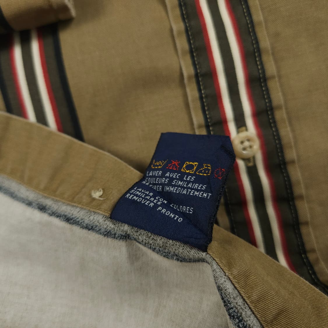 XL(105) 타미 힐피거 브라운 스트라이프 셔츠 상품이미지6
