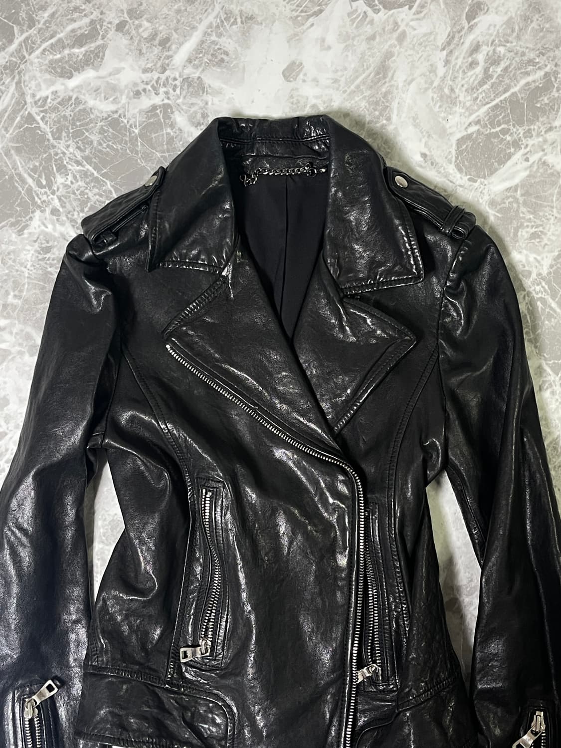 (Unknown)sheepskin rider jacket 상품이미지2