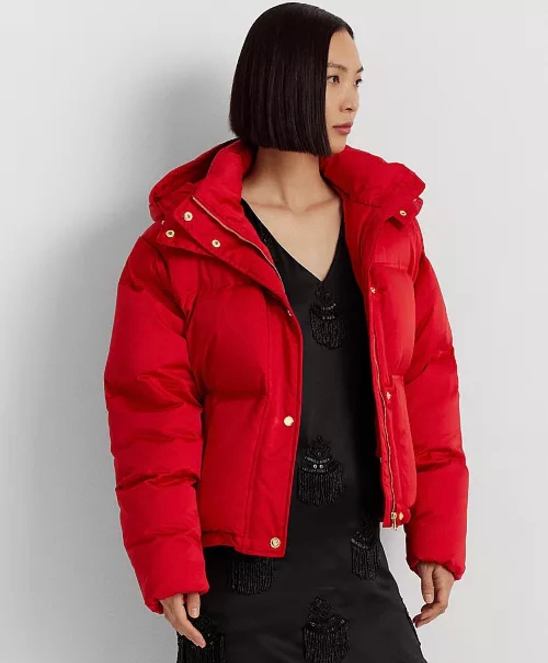 (새상품) 로렌 랄프 로렌 새틴 패딩 상품이미지1