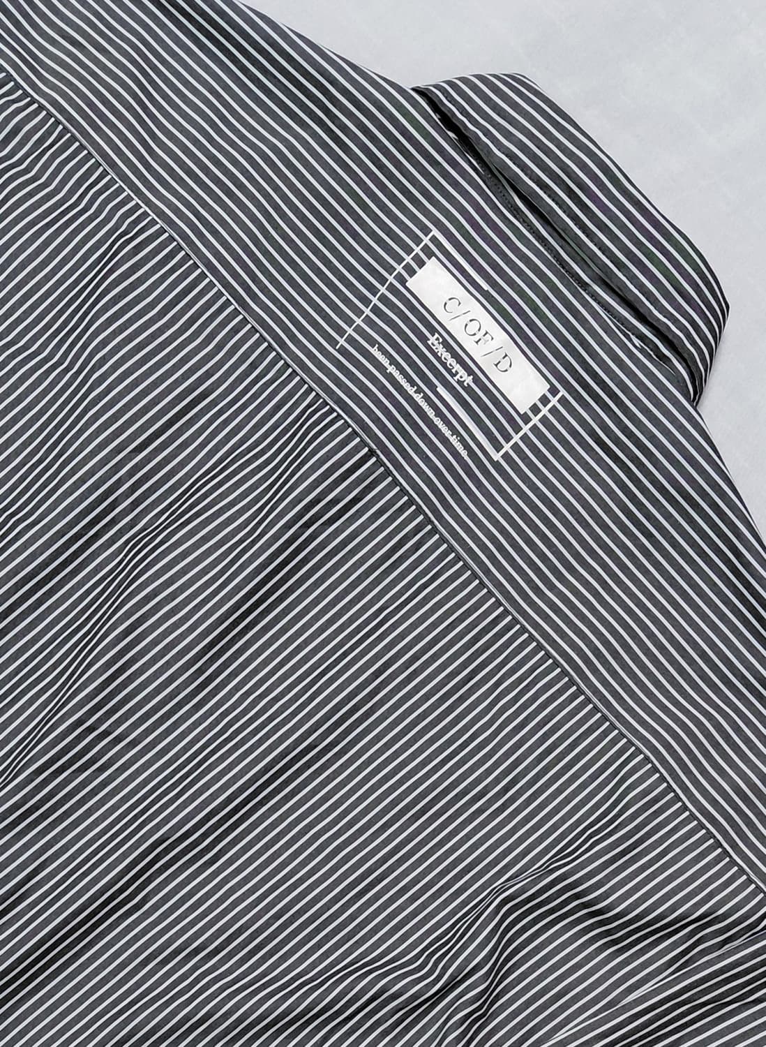 [L] 브라우니 빈티지 스트라이프 타이포그래피 오버핏 셔츠 상품이미지8