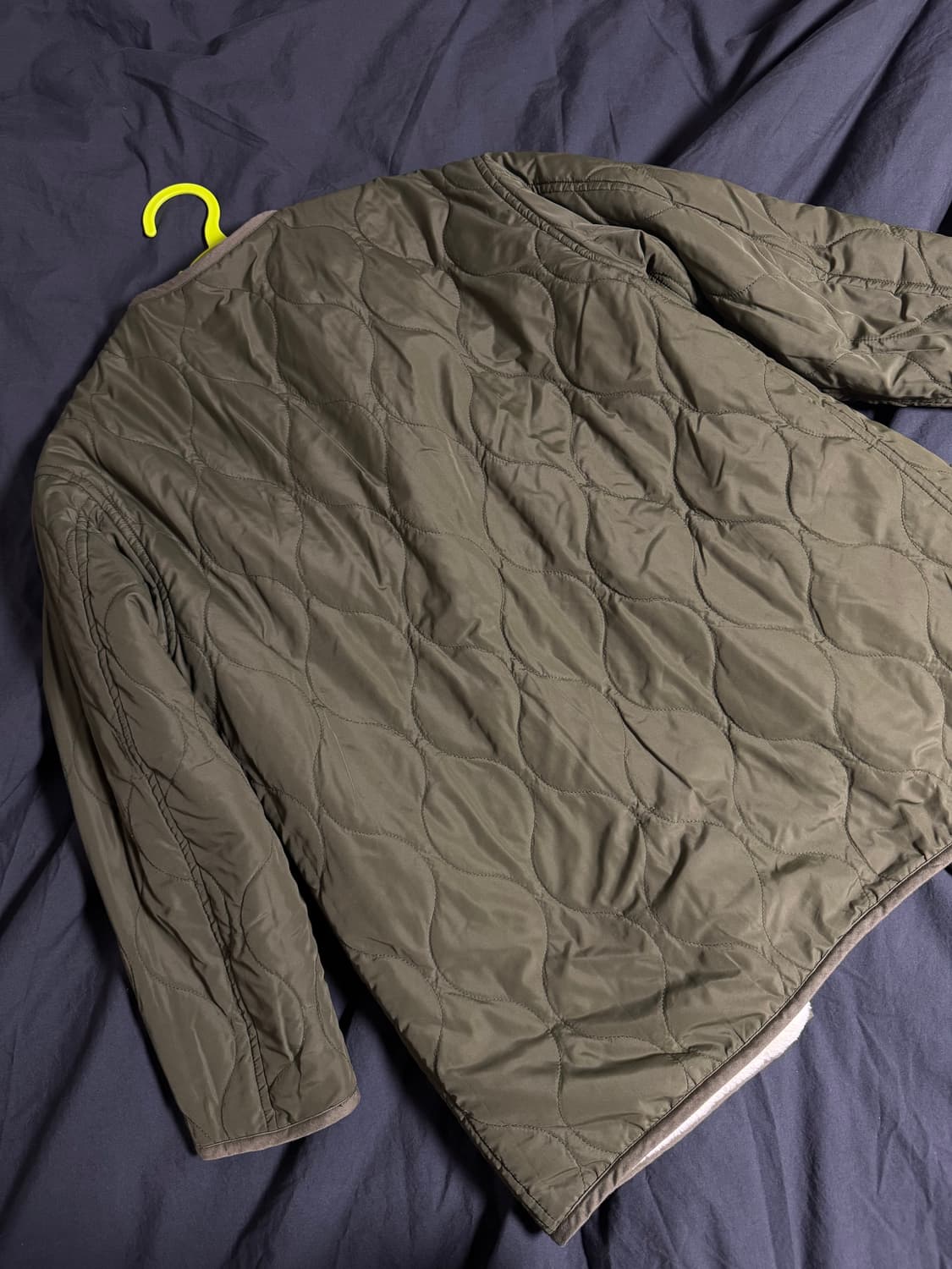 레이빔즈 보아 리버시블 퀄팅 자켓 (카키, 0사이즈) 상품이미지4