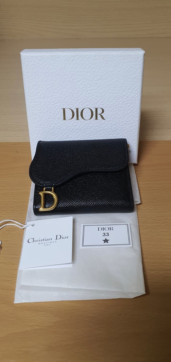 디올 새들 로투스 반지갑/지갑 정품S급(감정O) 상품이미지1