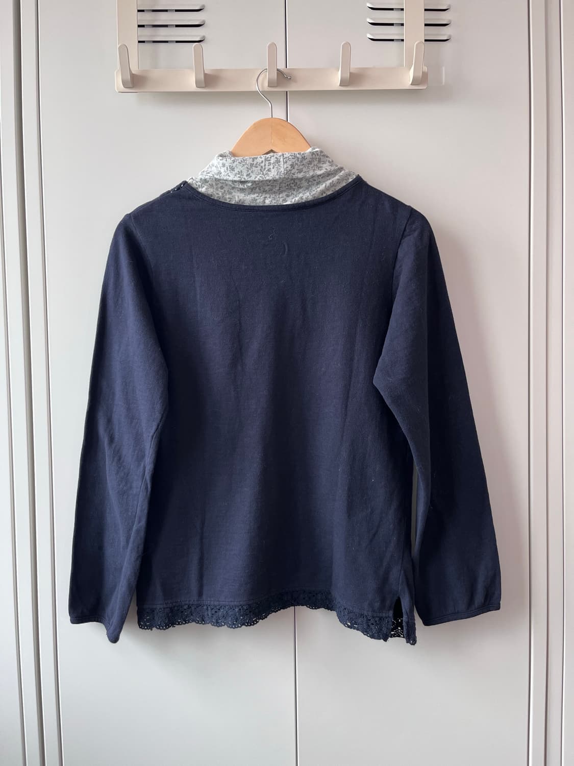 잔꽃 레이어드 목폴라 긴팔 롱 슬리브 상품이미지9