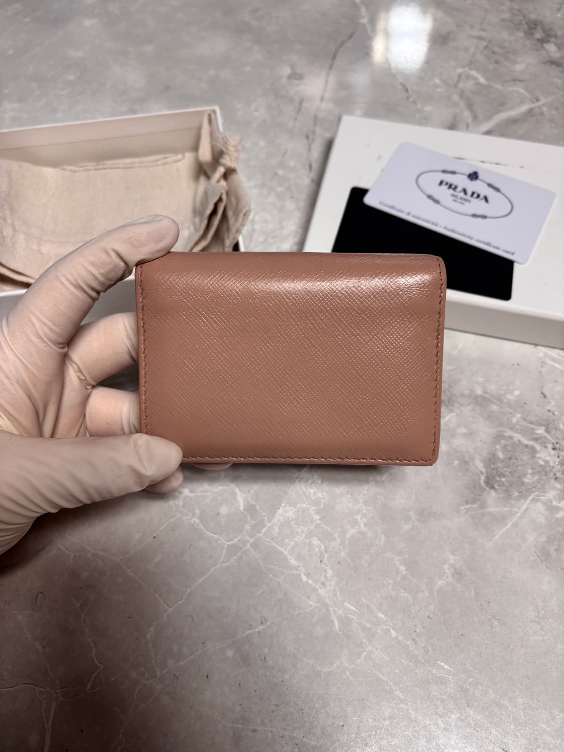 [A+급] 프라다 사피아노 카드지갑 베이비핑크 상품이미지3