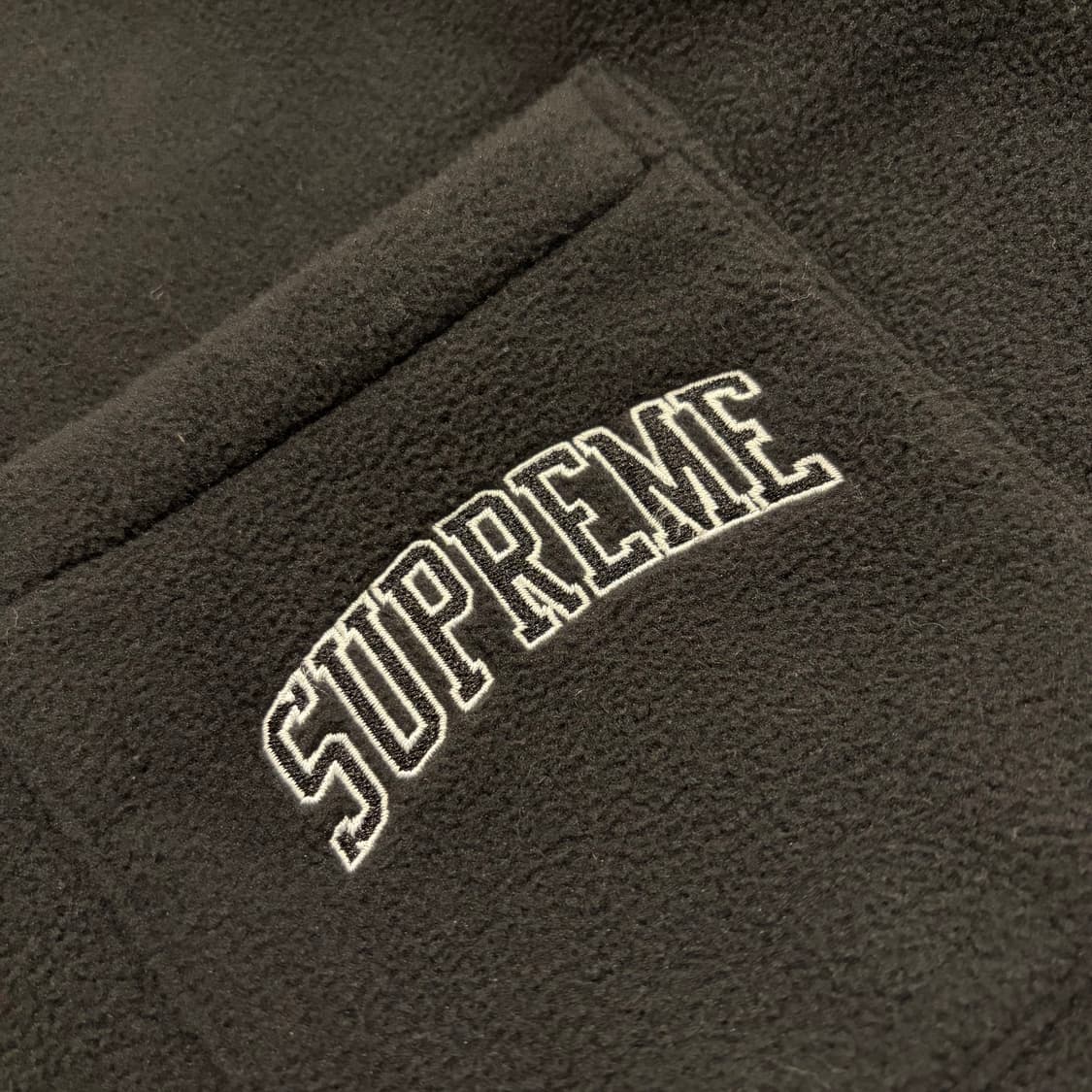 [L] 17FW 슈프림 폴라텍 후리스 포켓 블랙 폴로 셔츠 B552 상품이미지4