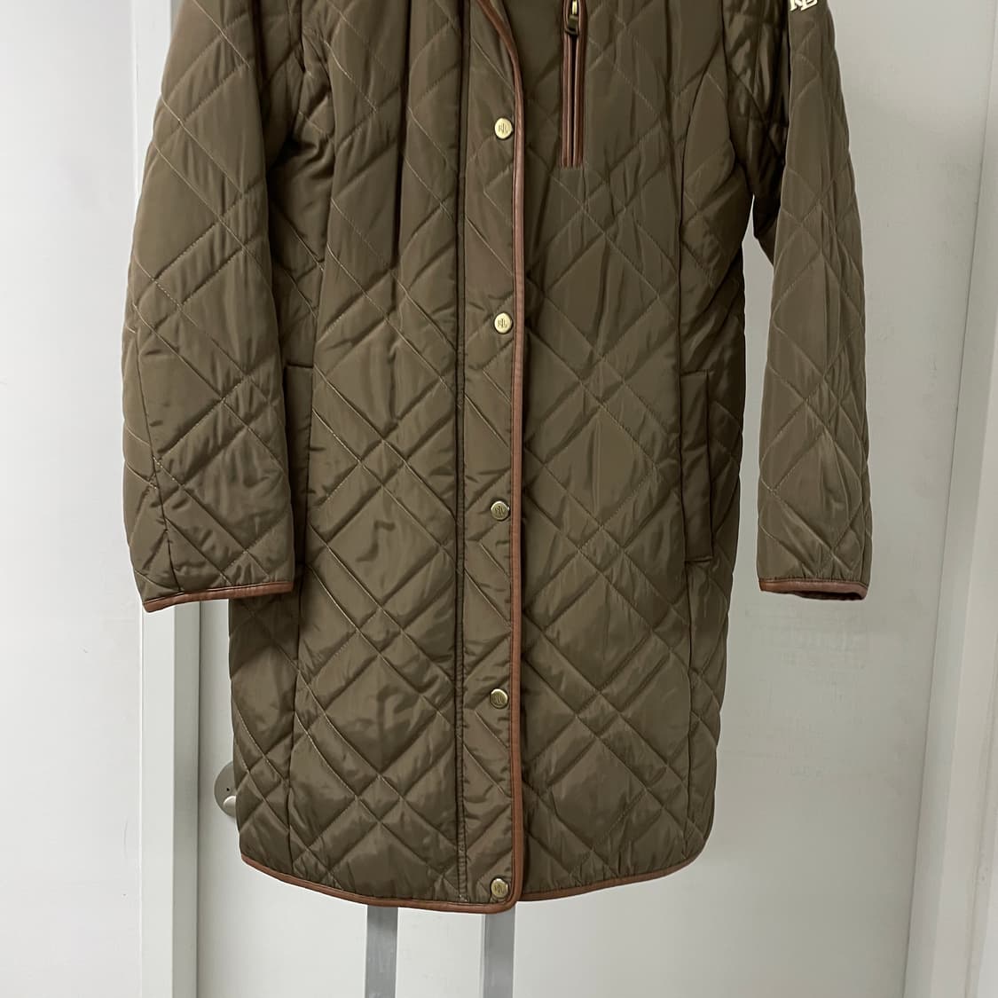 랄프로렌 블랙 라벨 롱 퀄팅 자켓 브라운 XS(W) 상품이미지3